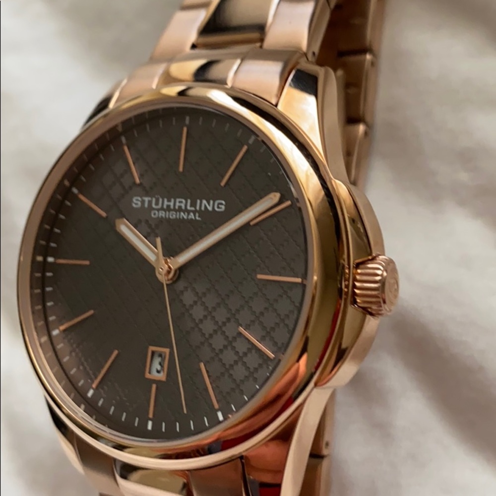 Stuhrling Original Rose gold watch